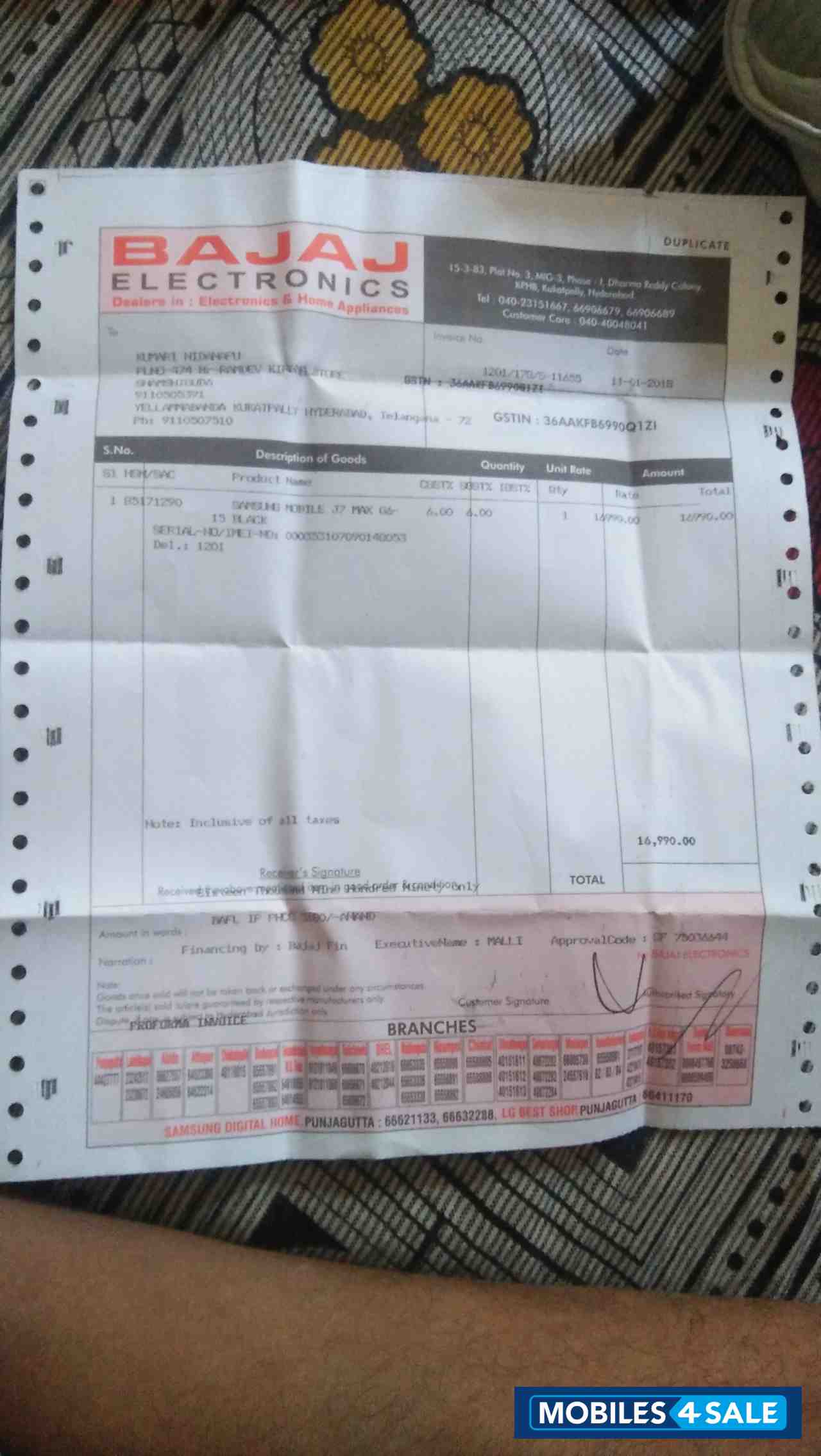 Black Samsung J7 max Black Samsung J7 max