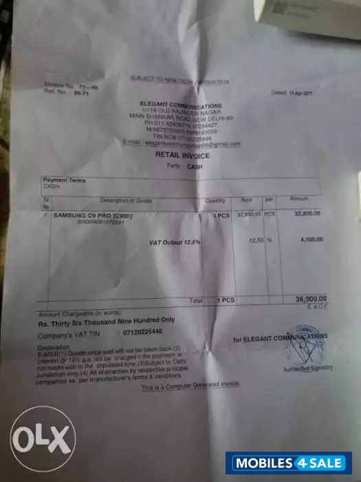 Samsung  galaxy c9 pro