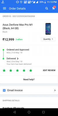 Asus Asus ZenFone max pro m1