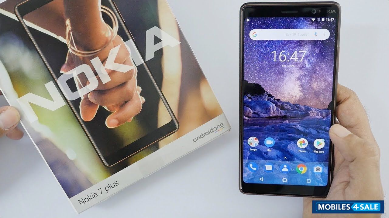 Black&copper Nokia  nokia 7 plus