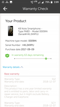 Lenovo  K8 note
