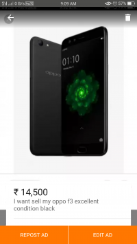 Black Oppo F3