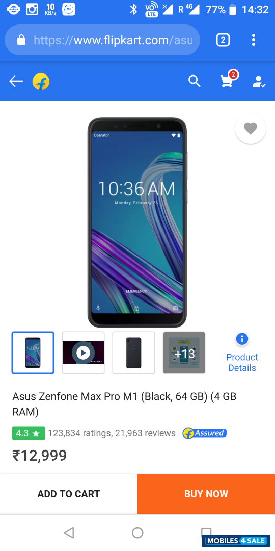 Asus Max Pro m1 4/64