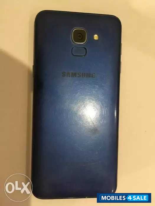 Blue Samsung  J6