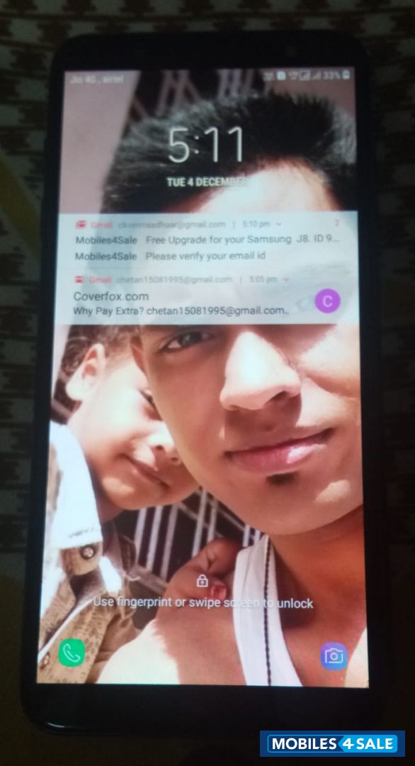 Blue Samsung J-series J8