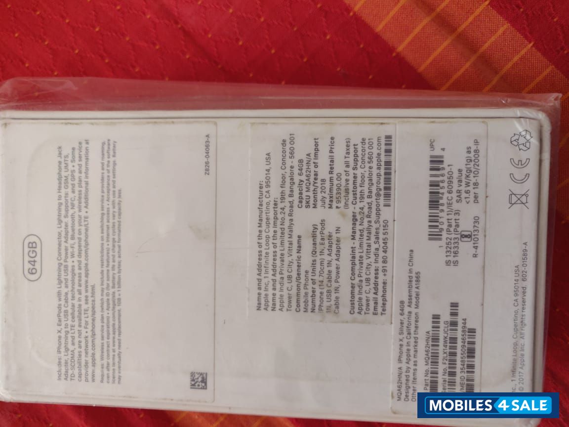 Apple  iPhone X 64GB