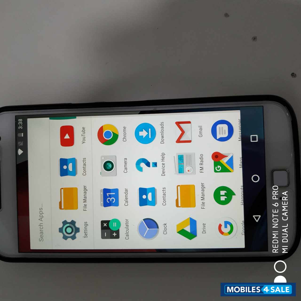 White Motorola  MOTO G 4 plus (white colour)