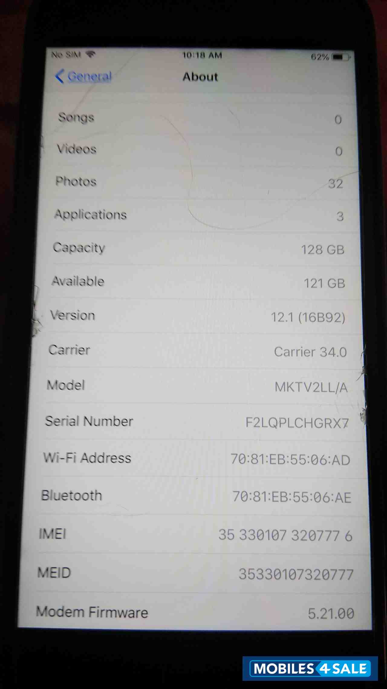 Apple Iphone 6s plus 128gb