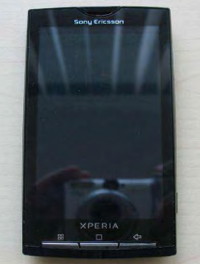 Black Sony Ericsson Xperia X10