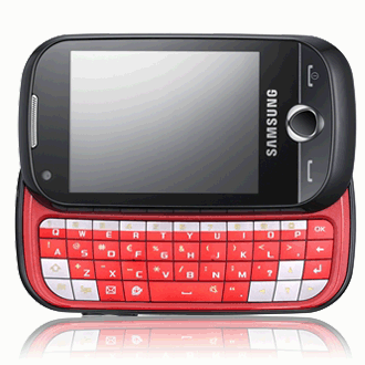 Black With Red Keyboard Samsung B-series