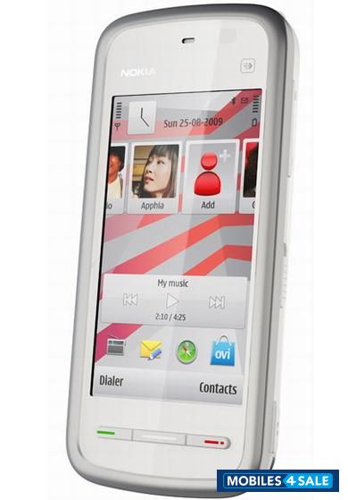White Silver Nokia 5233