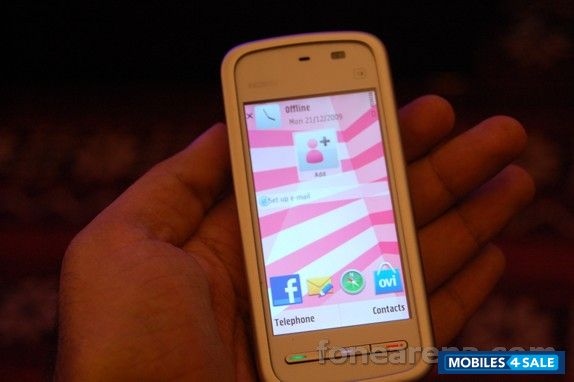 White And Silver Nokia 5230