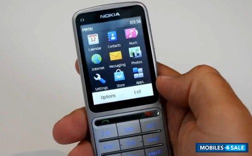 Metallic Silver Nokia C3