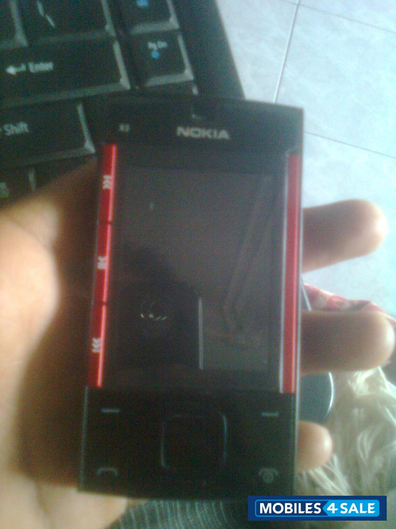 Black Red Nokia X3