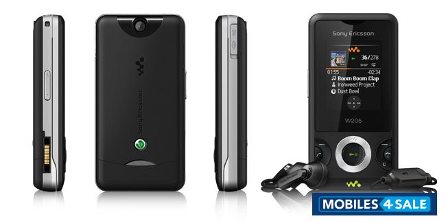 Black Sony Ericsson W-series W205