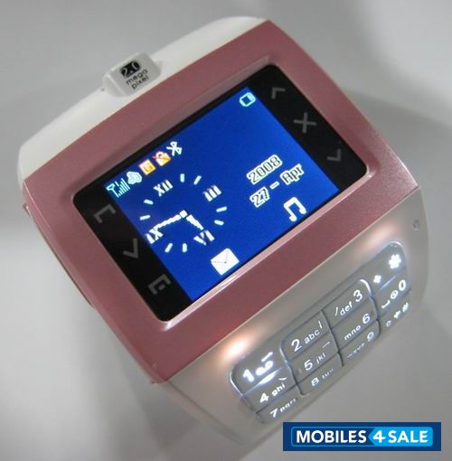White Chinese Phone  watch mobile