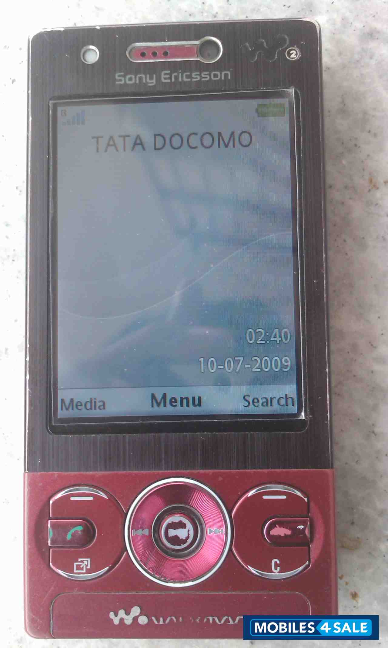 Black And Maroon Sony Ericsson W705