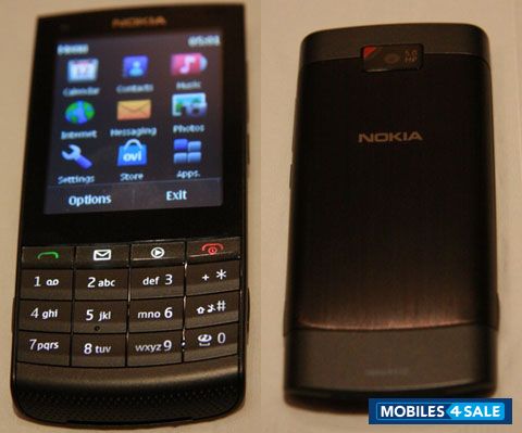 Black Nokia X-series nokia x3 02 touch and type