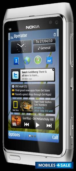 Silver Nokia N-series n8