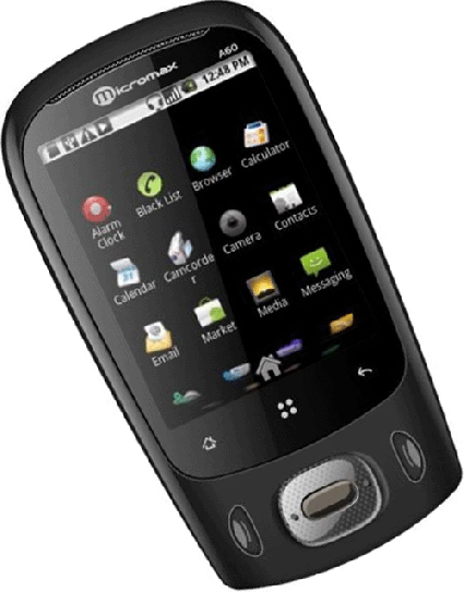Black Micromax  micromax a60 android