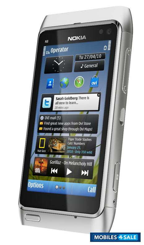 Silver Grey Nokia N-series n8