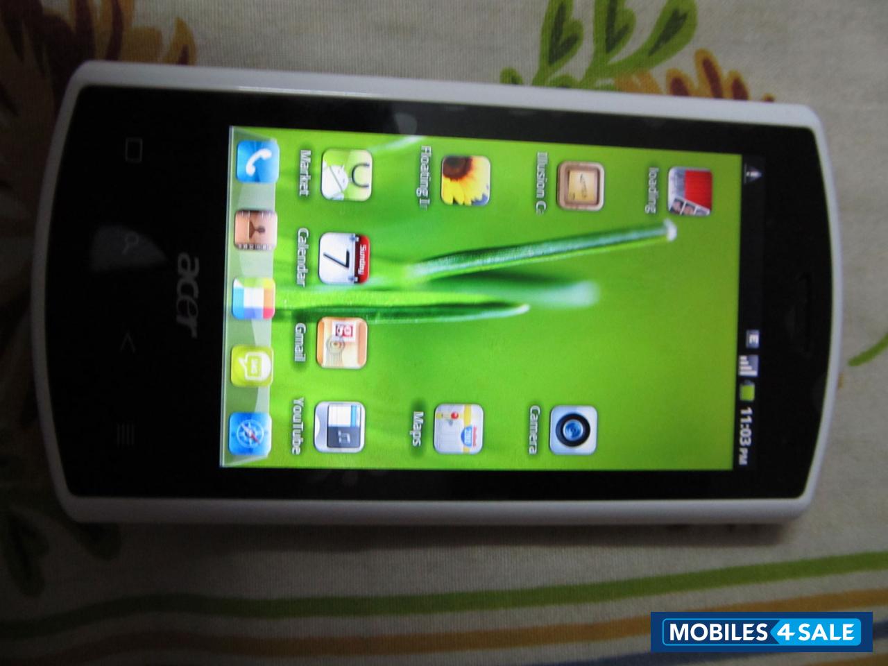 White Acer  Acer Liquid S100