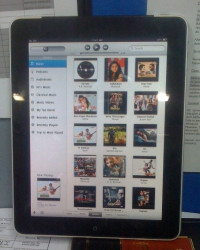 Silver + Black Apple iPad