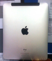 Silver + Black Apple iPad