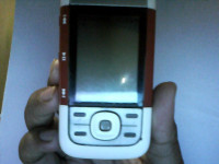 White-red Nokia XpressMusic 5300