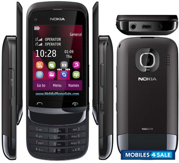 Black Nokia C-series c2-03