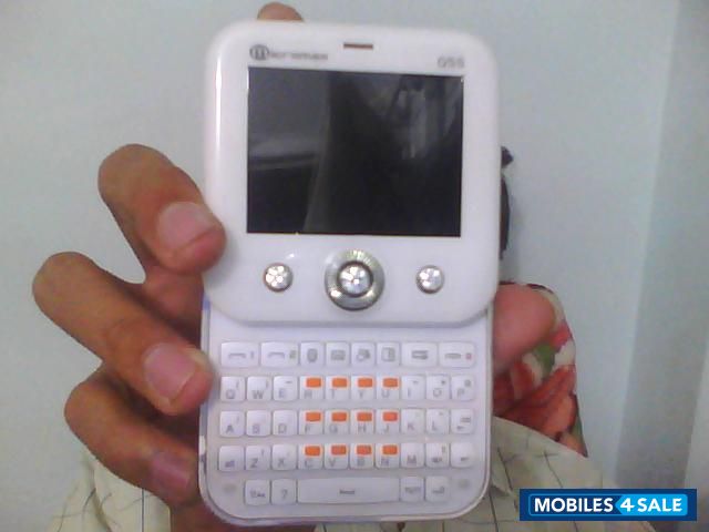White Micromax  Q55 bling