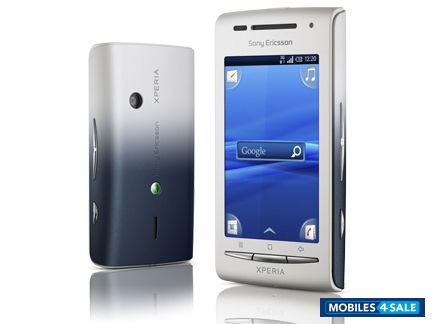 White Back Blue And White Sony Ericsson Xperia xperia x8