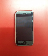Silver + Black Apple iPhone