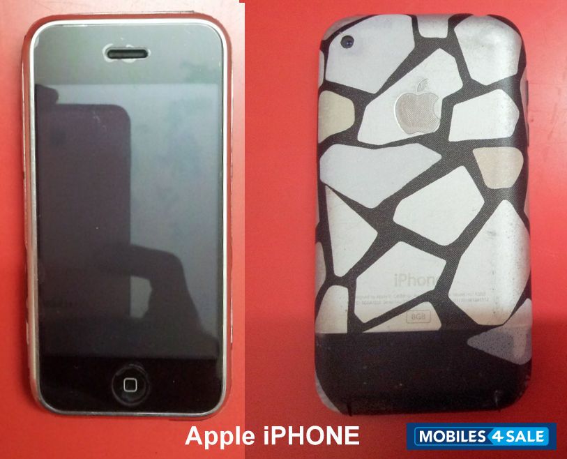 Silver + Black Apple iPhone
