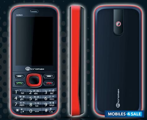 Red+black Micromax  X260