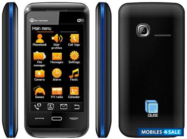 Black With Blue Border Micromax Micromax x560 qube