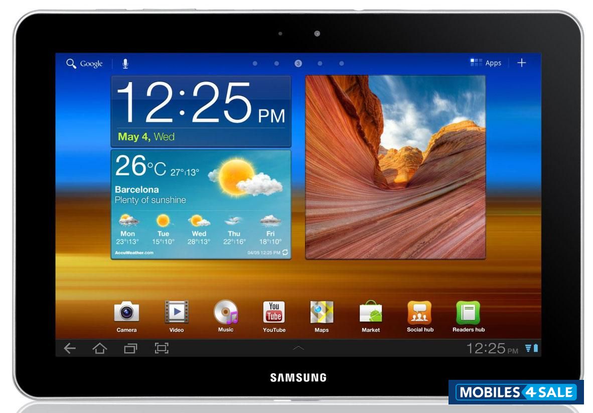 Black & White Samsung Galaxy Tab P7500