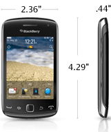 Black BlackBerry Curve 9380