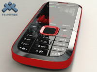 Red N Black Nokia XpressMusic 5130