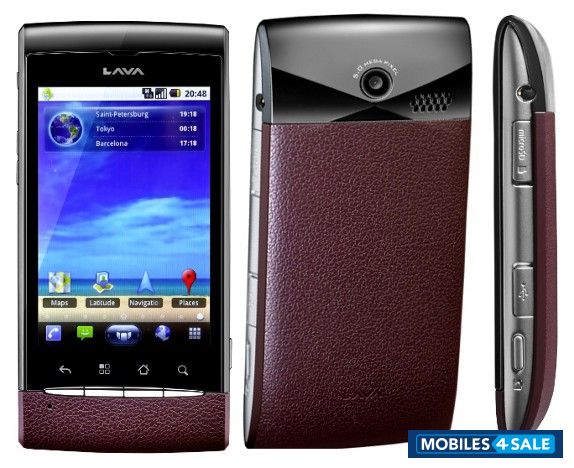 Black With Brown Leather Finis Lava  S12 ANDROID 2.2