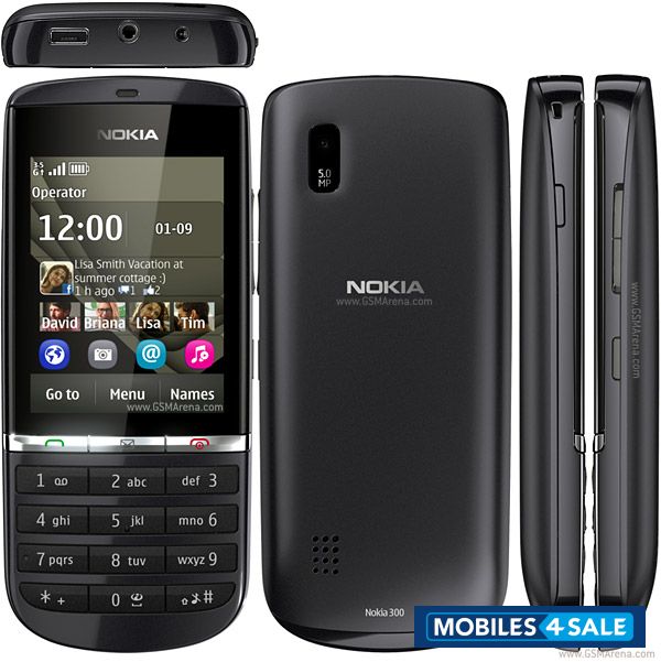 Black Nokia Asha 300