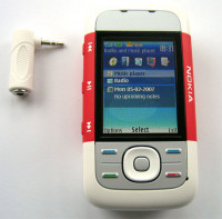 Red And White Nokia XpressMusic 5300