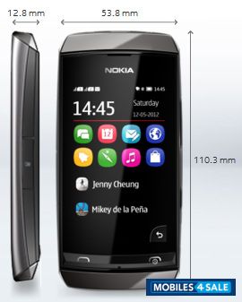 Gray Nokia Asha 305
