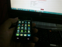 Black Samsung Galaxy Ace