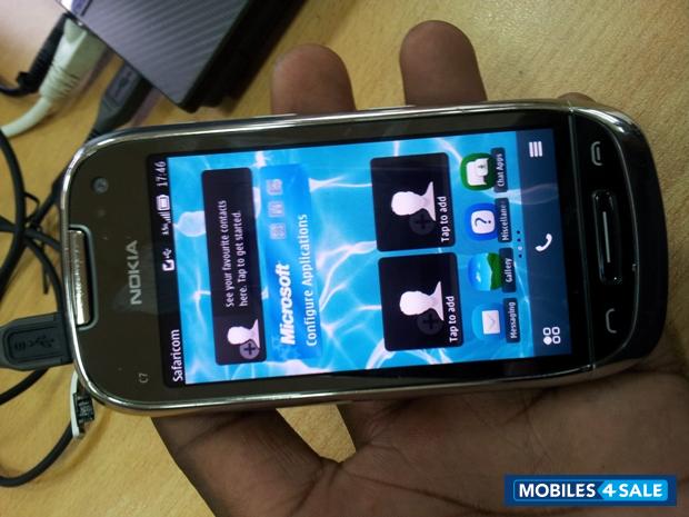 Metallic Silver Nokia C7