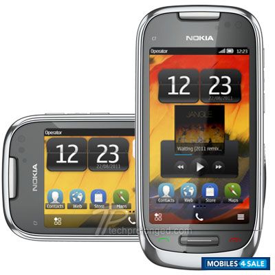 Metallic Silver Nokia C7