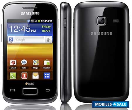 Black Samsung Galaxy Y Duos S6102