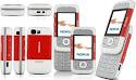 Red And White Nokia XpressMusic 5300