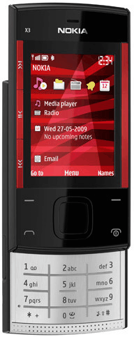 Black Red Nokia X3