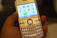 Golden And White Nokia C3